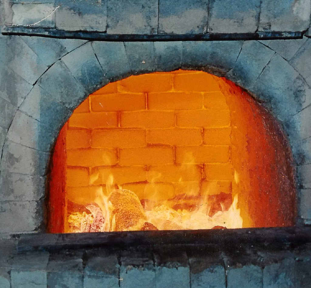 Inside an old kiln. It takes a week for bricks to cool down.